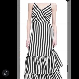 Black and white maxi dress